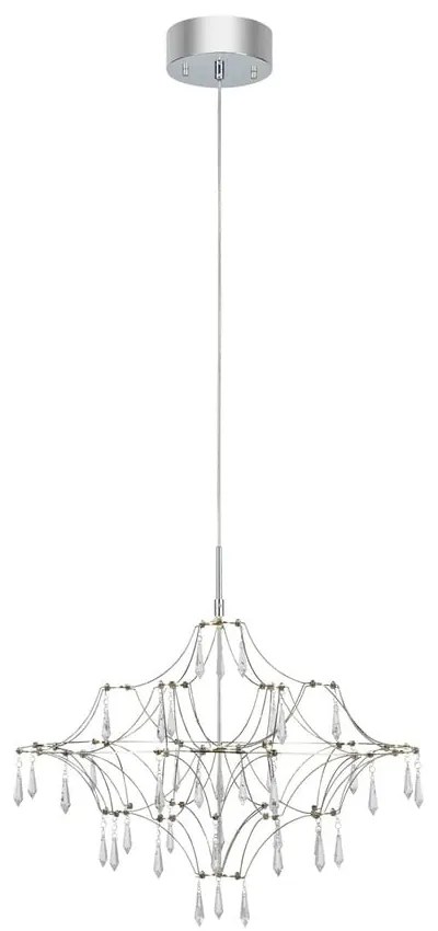 Lampa wisząca LED w kolorze srebra ø 60 cm Efesos – Markslöjd