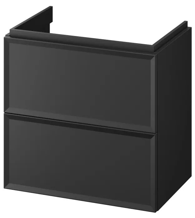 Cersanit S590-100 - Wisząca szafka łazienkowa pod umywalkę MILLE SLIM 60x38 cm czarna