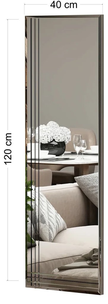 Lustro Trio Transparent 40 x 120 cm