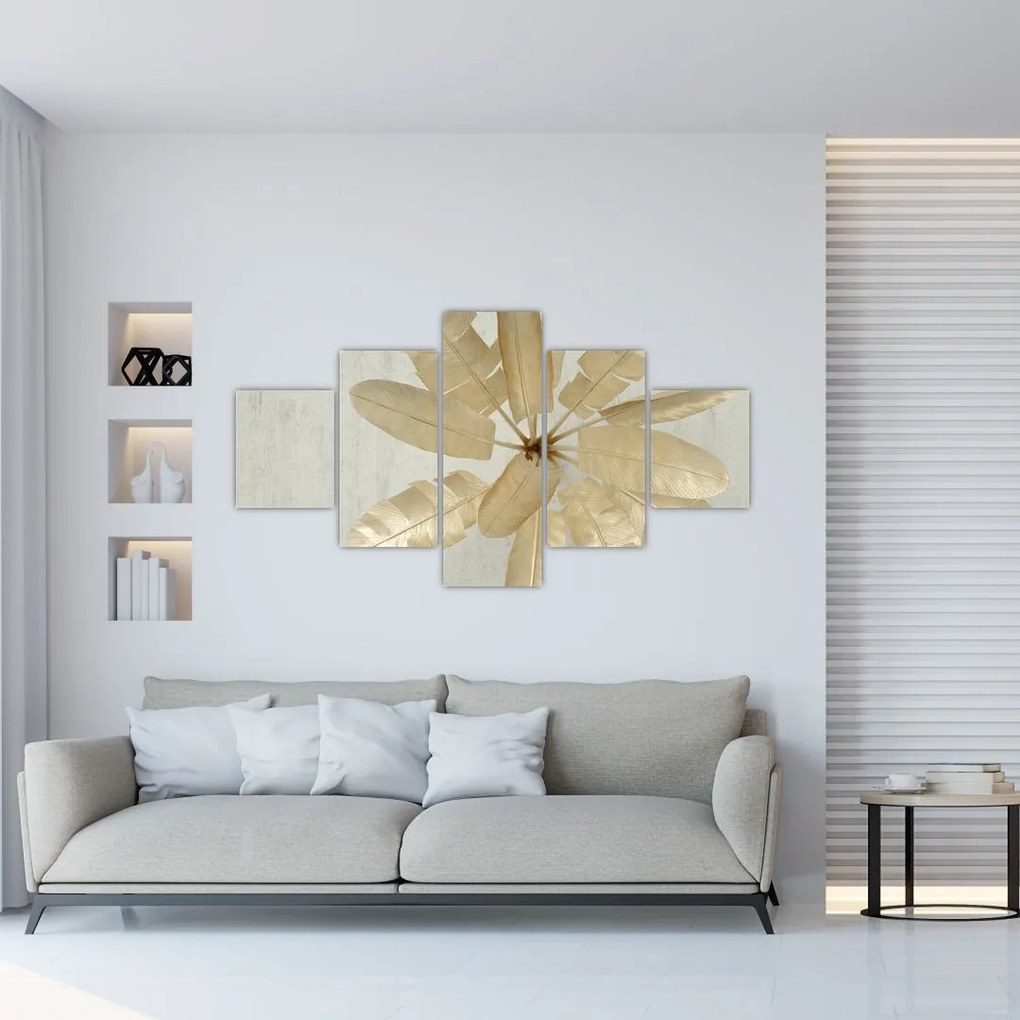Obraz gęsich piór (125x70 cm)