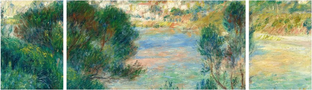 Obraz - Auguste Renoir, View of Monte Carlo from Cap Martin, reprodukcje (170x50 cm)