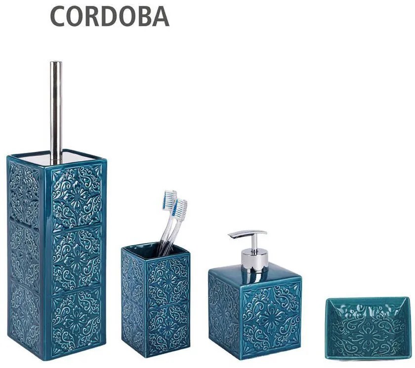 Dozownik do mydła CORDOBA DARK BLUE - 500 ml, WENKO