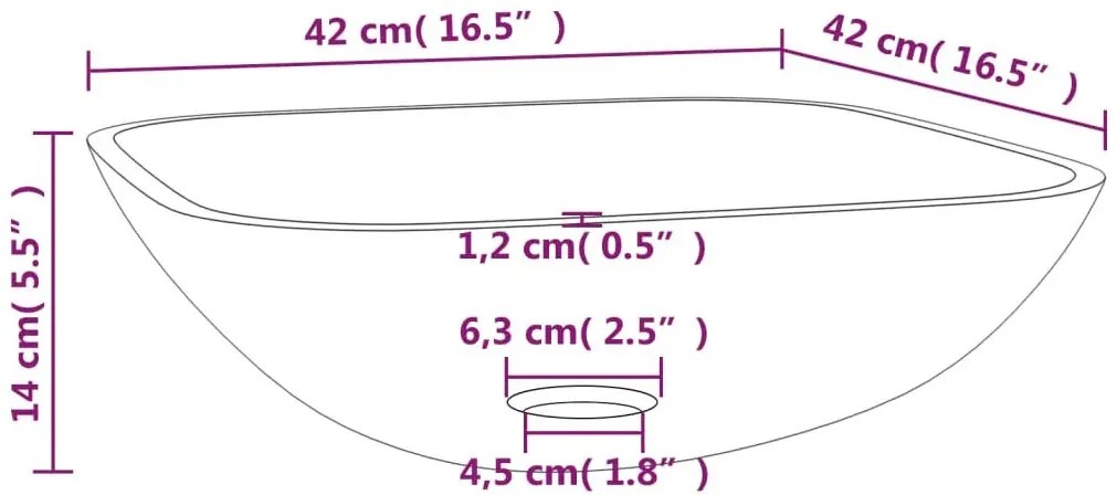 Złota umywalka nablatowa stylu glamour R1-P33