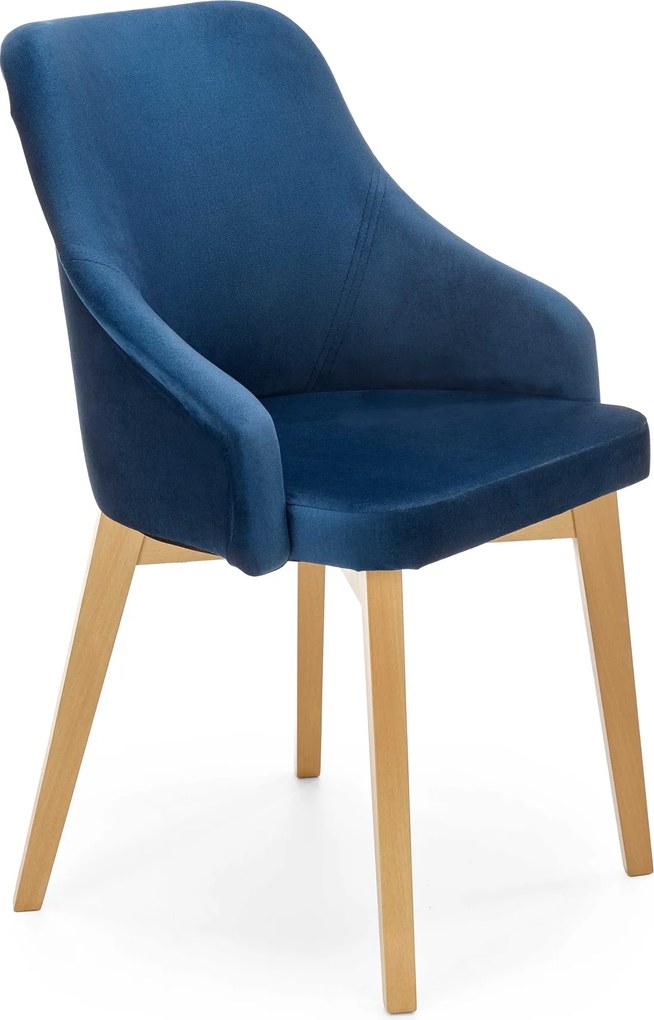 Tapicerowane krzesło do jadalni na drewnianych nogach Toledo 2 Halmar