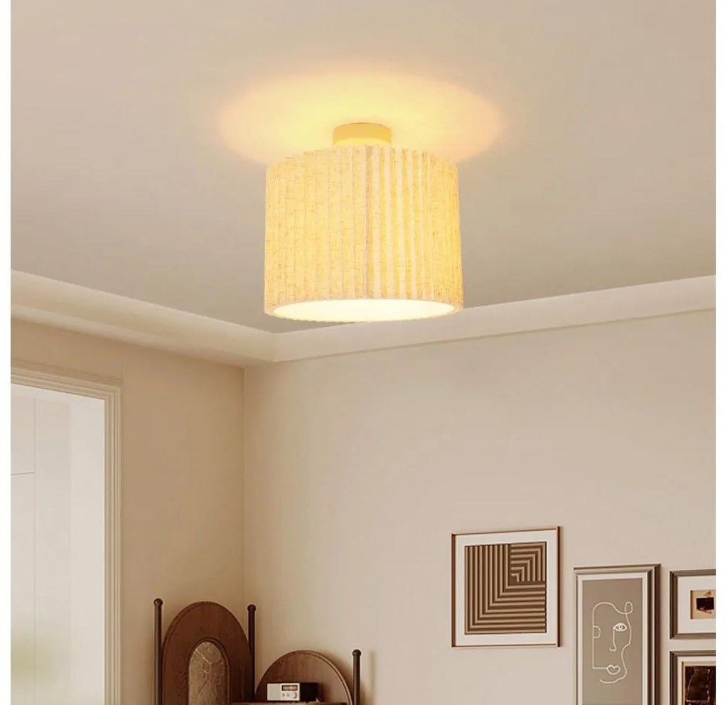 Brilagi - Przysufitowy żyrandol NORDIC WAVE 1xE27/15W/230V śr. 32 cm len/biały