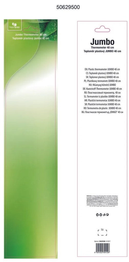 Happy Green Plastikowy termometr Jumbo, 40 cm