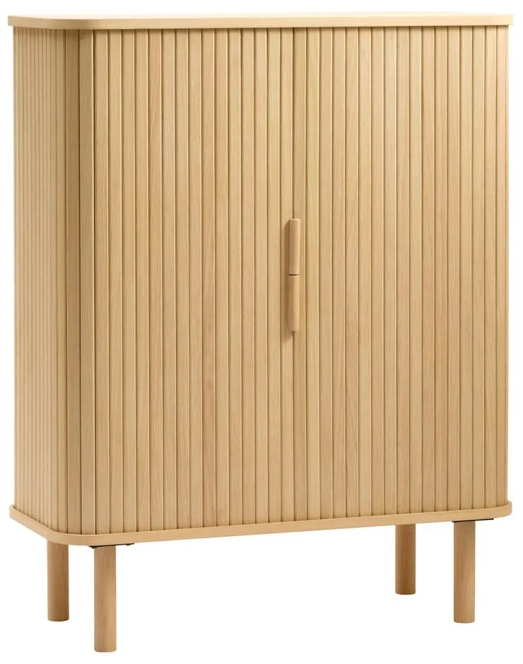 Szafka w dekorze dębu z drzwiami przesuwnymi 113x90 cm Cavo – Unique Furniture