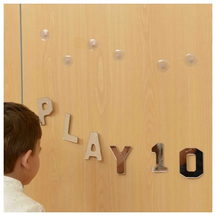 Masterkidz dwustronne akrylowe lustra litery liczby alfabet montessori