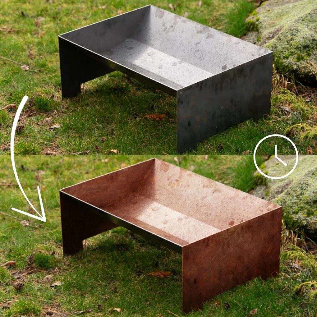 Strato Ognisko ogrodowe 50 x 70 x 30 cm, corten CORGARDEN 1018