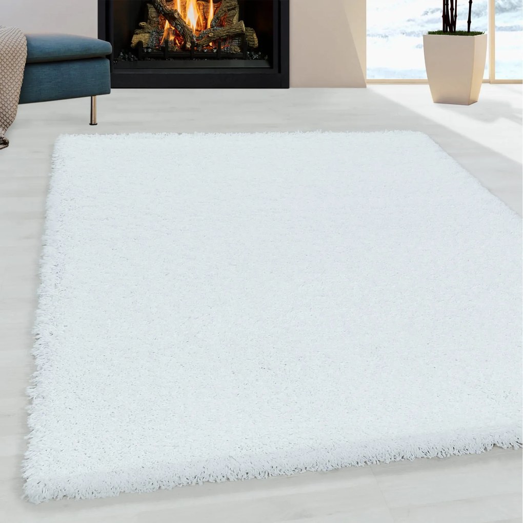 Dywan shaggy Sydney biały 200 cm x 290 cm
