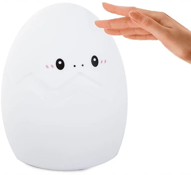 LED dziecięca lampka nocna GEPI 12,5 cm, biała
