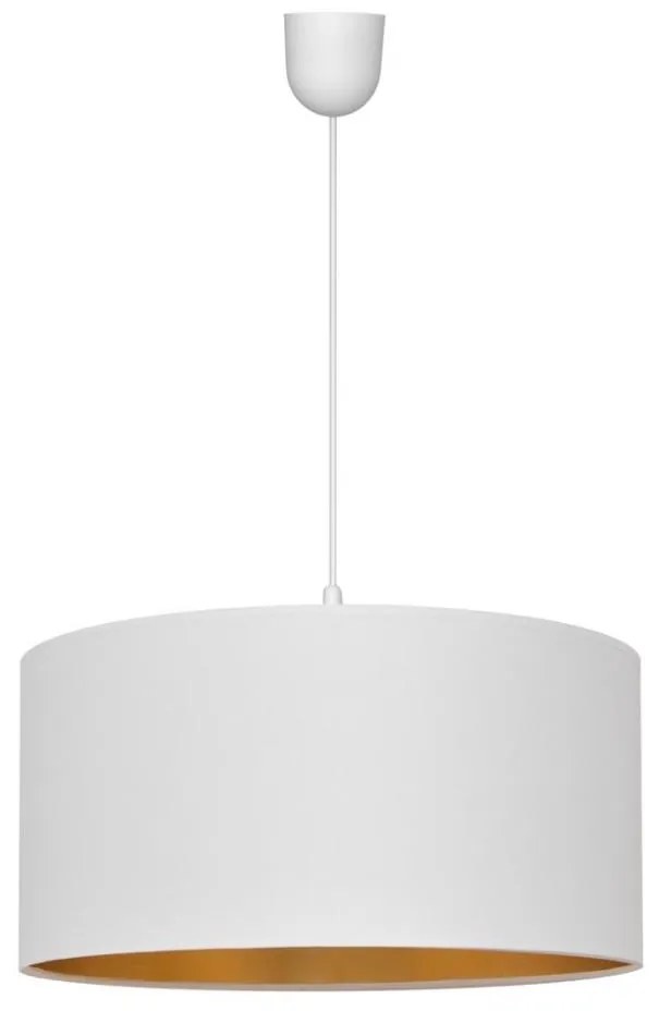 Lampa wisząca ALBA 1xE27/15W/230V Ø40 cm biała/złota