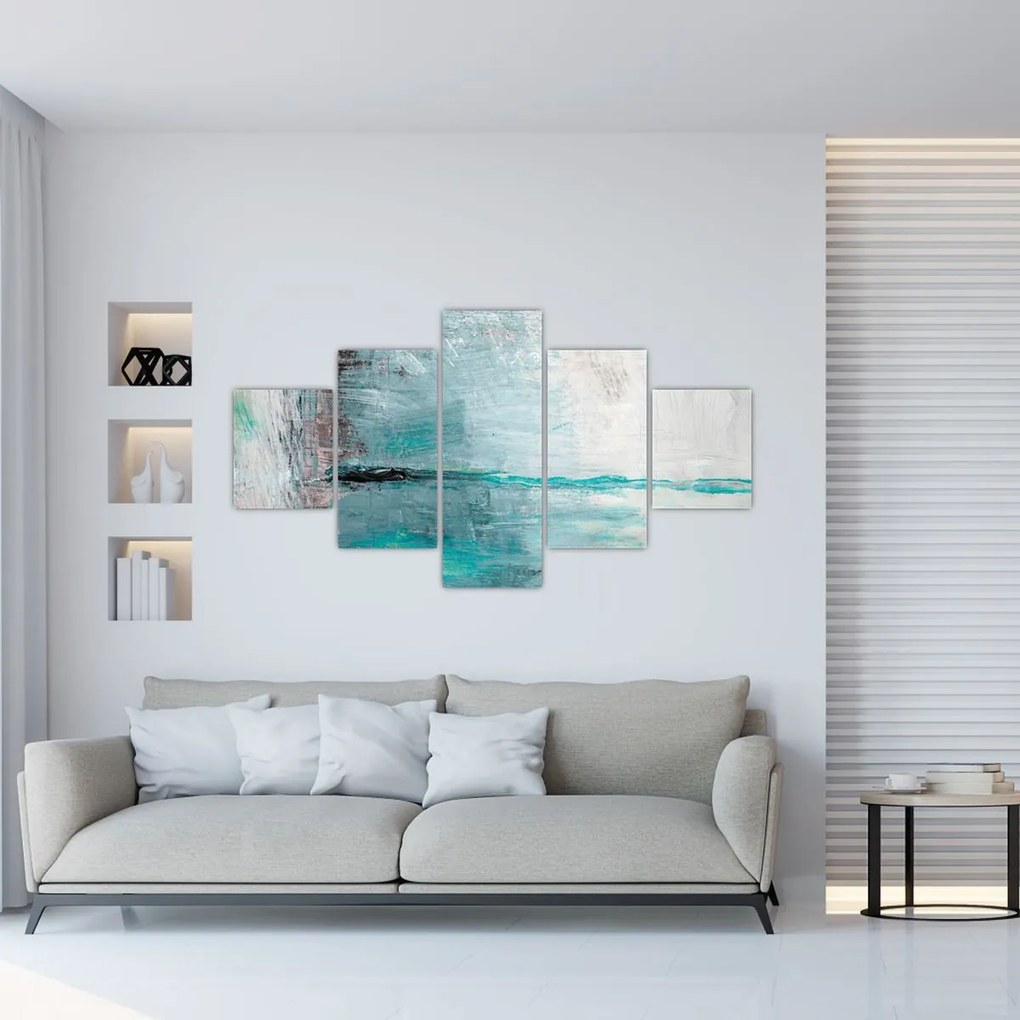 Obraz - Abstrakcyjny obraz olejny (125x70 cm)