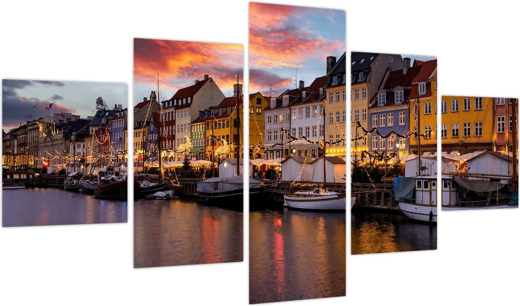 Obraz - Nyhavn, Kopenhaga (125x70 cm)