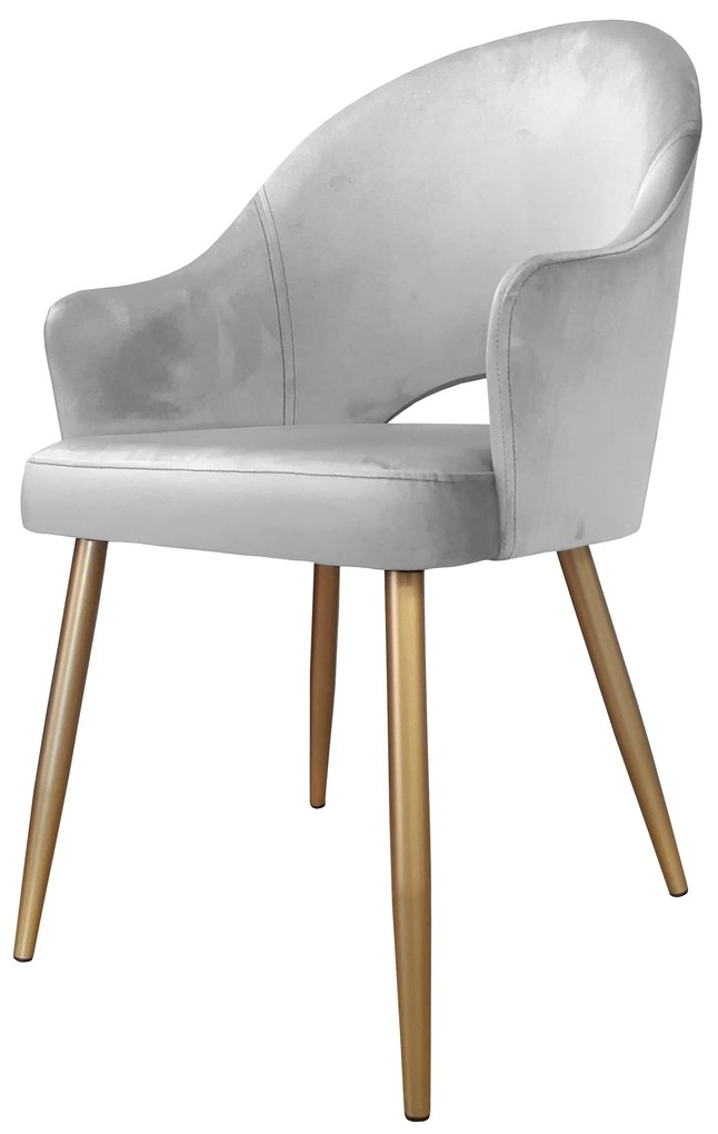 Krzesło obrotowe Velvet podstawa złota MG39