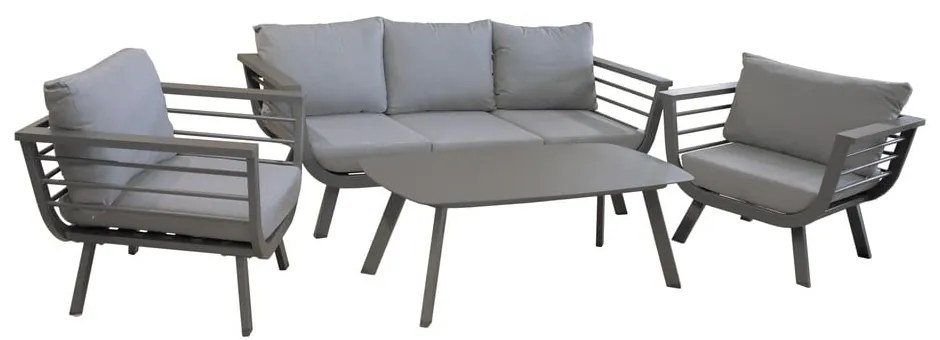 Ogrodowy komplet mebli wypoczynkowych z aluminiową konstrukcją Garden Pleasure Elia