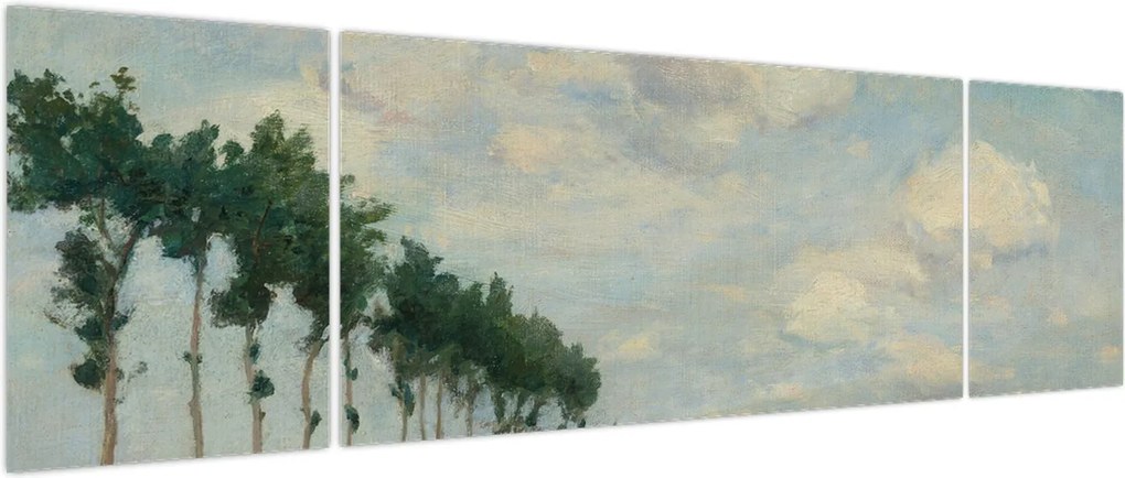 Obraz - Johan Barthold Jongkind, The Towpath, reprodukcje (170x50 cm)