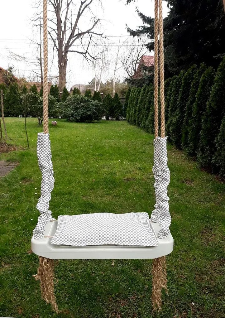 Szara huśtawka dla dziecka B8-F43