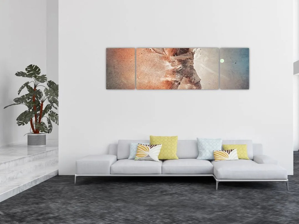 Obraz - Tenisista (170x50 cm)