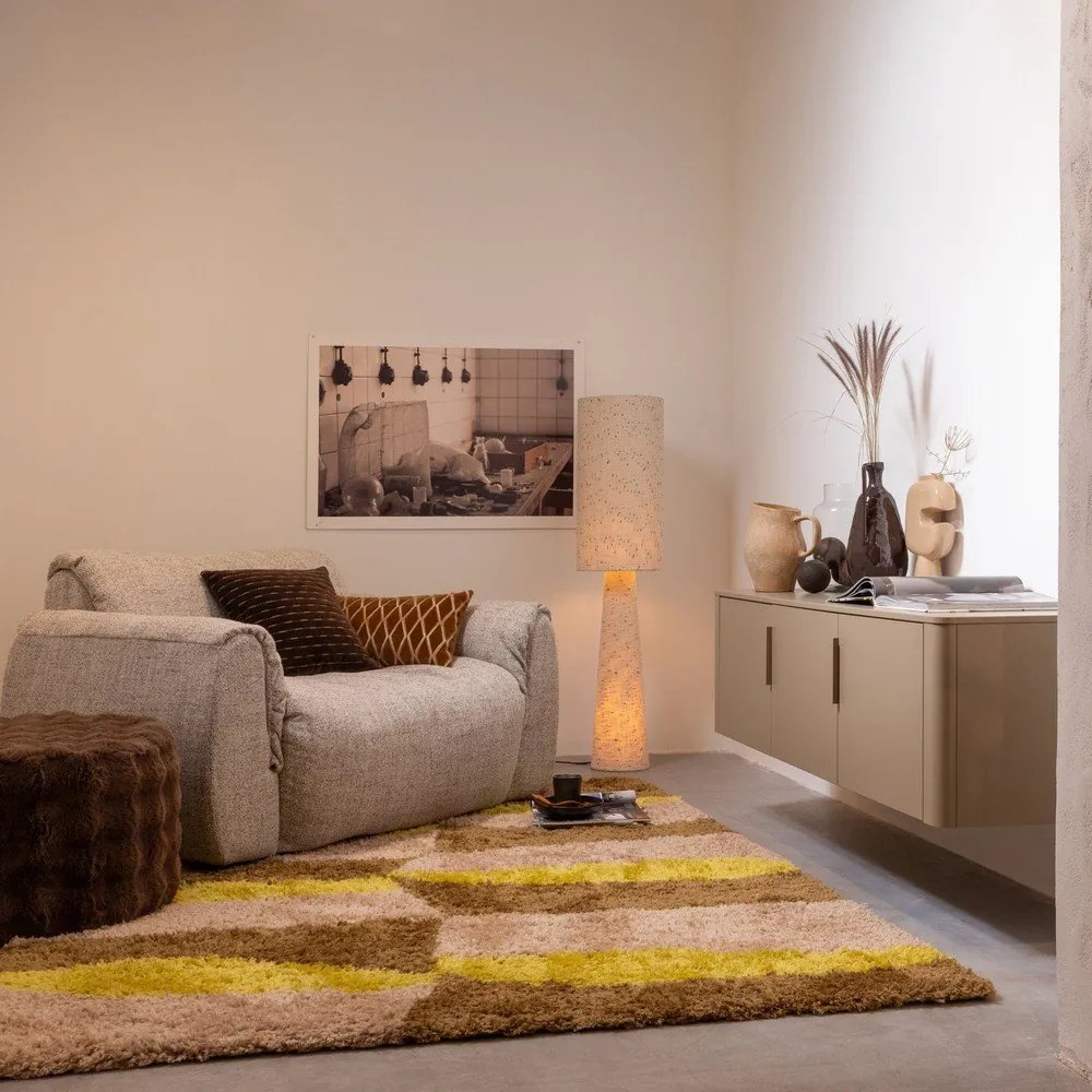 Szarobrązowa szafka pod TV z litego drewna sosnowego 154x56x44 cm Gunnar – WOOOD