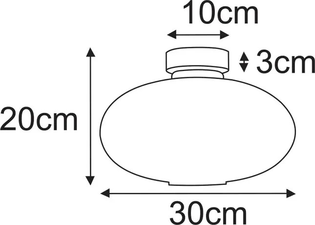 Sufitowa lampa ryflowana biała M9-P57