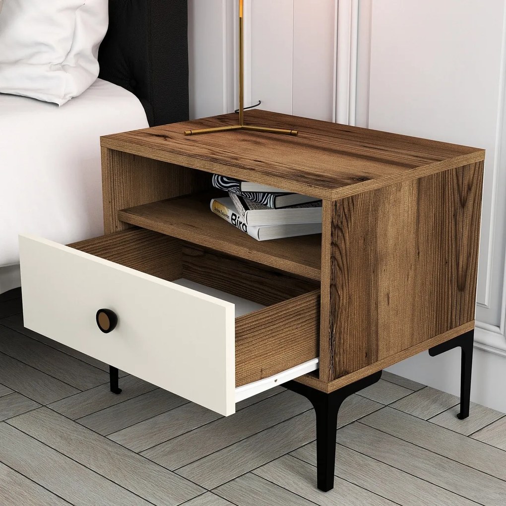 Szafka nocna Lisbon Walnut Cream