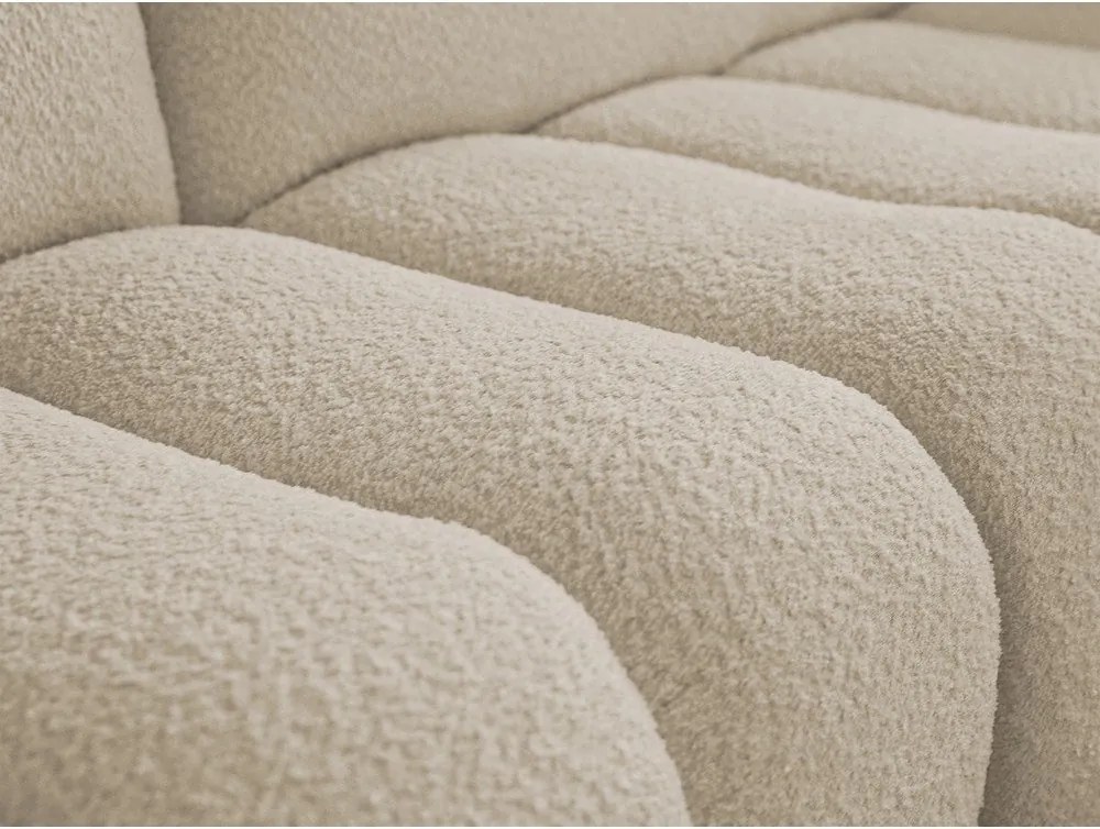 Beżowa sofa z materiału bouclé 286 cm Azra – Bobochic Paris