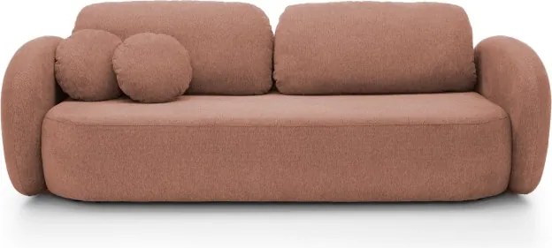 Sofa OLIO z funkcja spania i pojemnikiem PUDROWY RÓŻ ARAGON 59