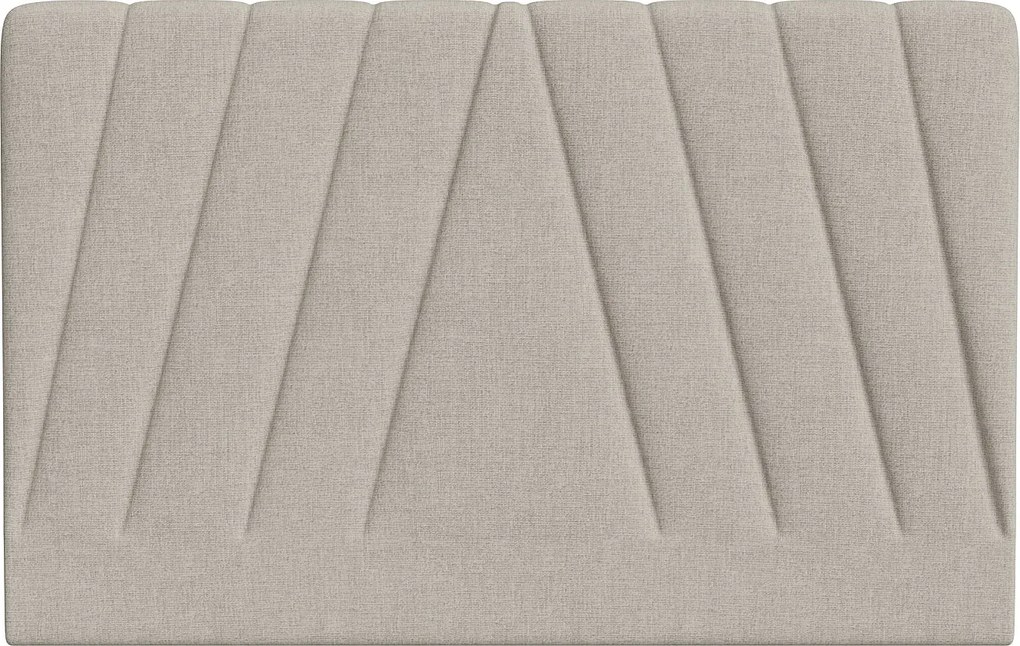 Zagłówek do łóżka 150 cm - Tkanina - Beżowy - LIDAMA marki Pascal Morabito