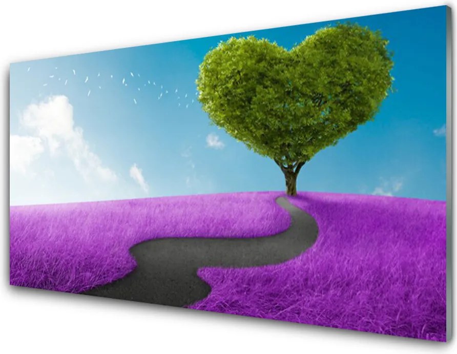 Dekor Szklany do Kuchni Ścieżka Przez Letnią Polanę