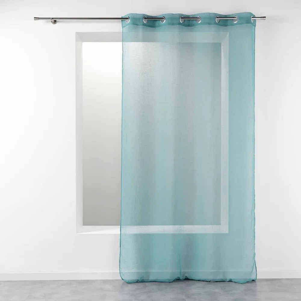 Turkusowa firanka 140x280 cm Telma – douceur d'intérieur