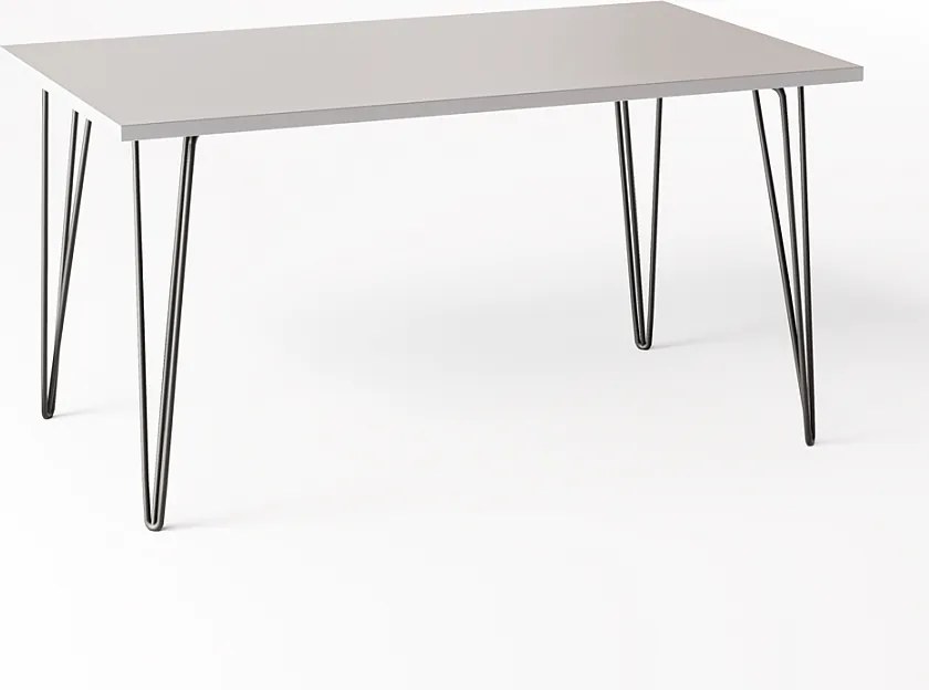 Stół FISK 138 x 80 cm do kuchni, salonu, jadalni Szary