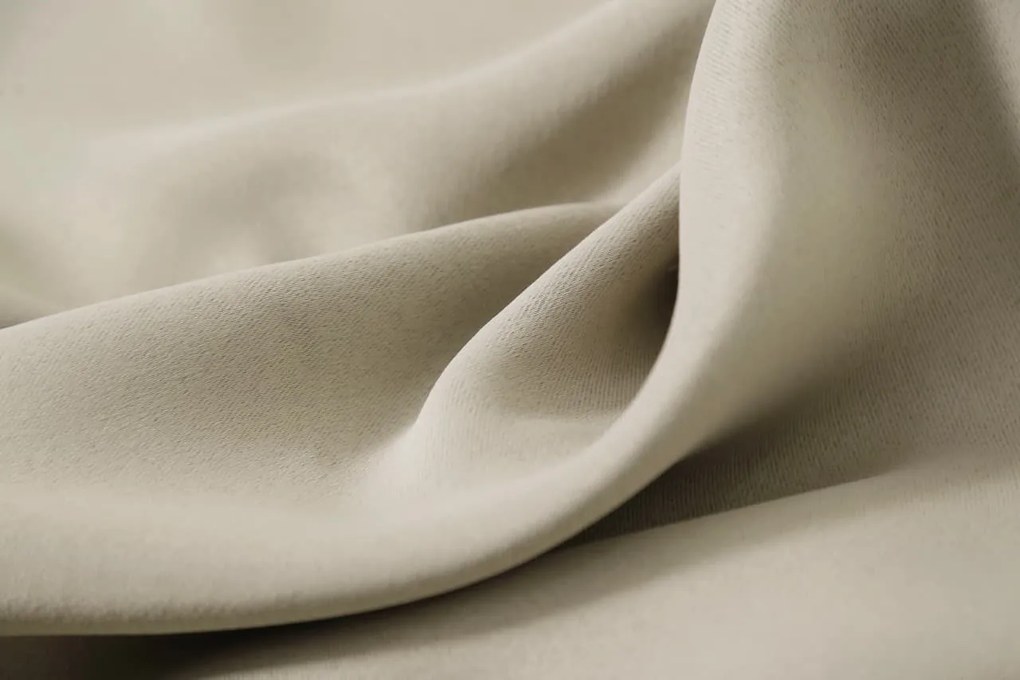 Zasłona OXFORD 140x250 cm, jasnobeżowy Zawieszanie: Taśma z wiązaniami