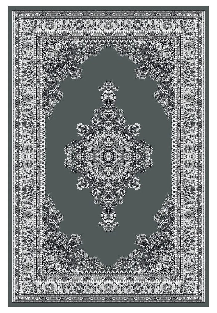 Dywan klasyczny Marrakesh rozeta szary 240 cm x 340 cm