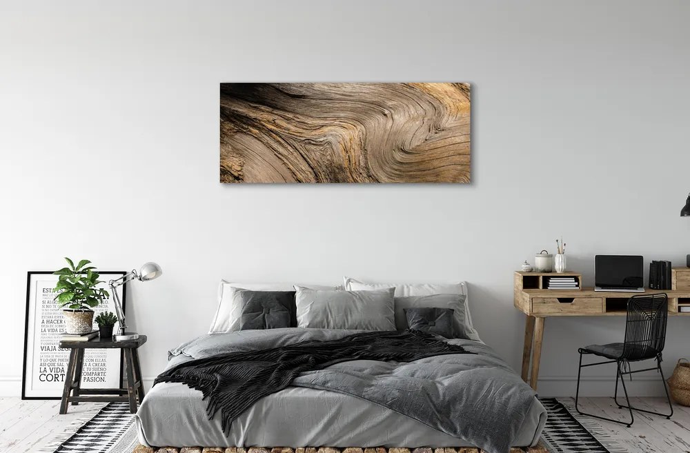 Fotoobraz na płótnie Głęboka Struktura Drewna