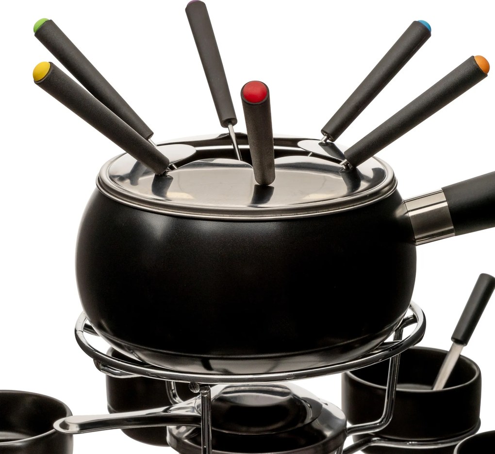 Zestaw do fondue obrotowy na 6 osób, ceramiczny