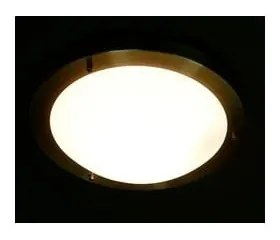 Lampa sufitowa w kolorze bronzu ze szklanym kloszem ø 18 cm Aquila – Candellux Lighting
