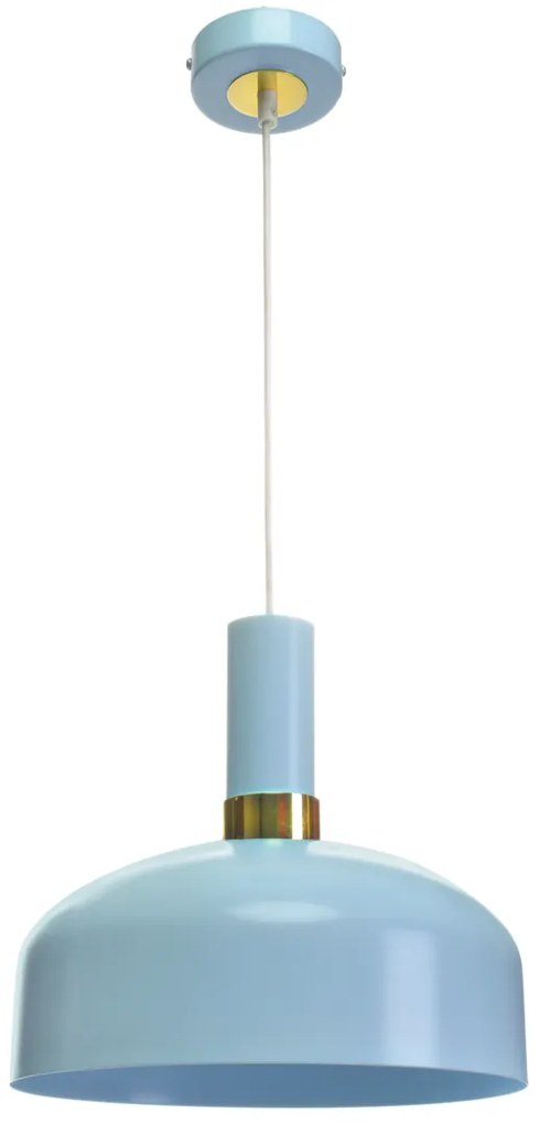 Lampa wisząca MALMO BLUE 1xE27, niebieska, pojedyncza,