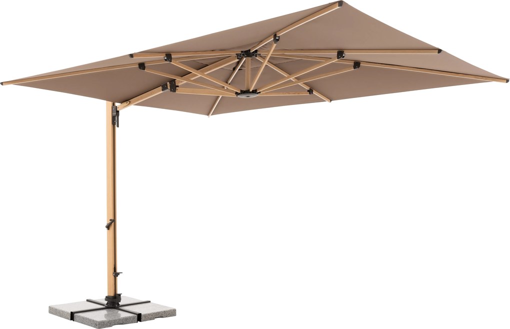 Doppler ALU WOOD XL 400 x 300 cm brązowa