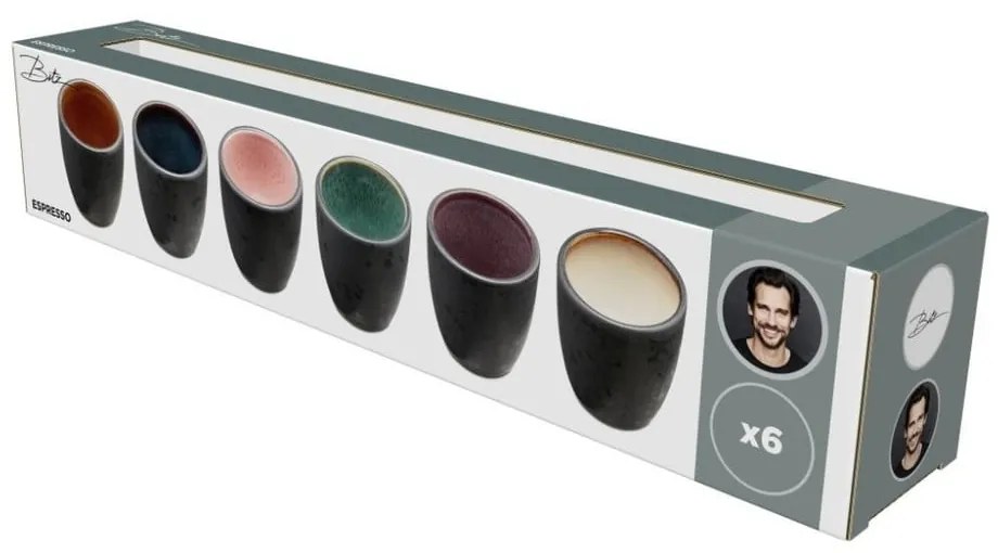 Kamionkowe filiżanki do espresso zestaw 6 szt. 100 ml Mensa − Bitz