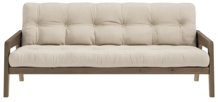 Beżowa rozkładana sofa 204 cm Grab – Karup Design