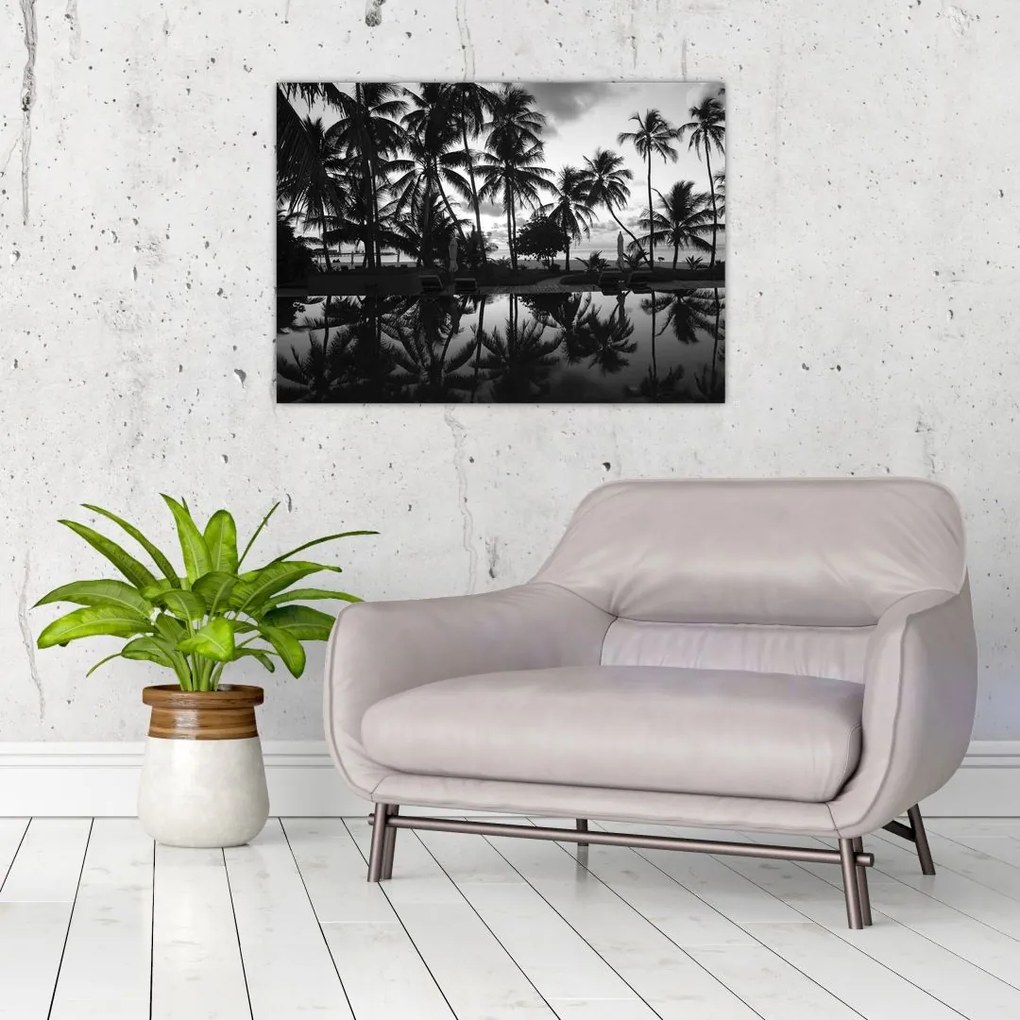 Obraz na szkle tropikalnej wyspy (70x50 cm)