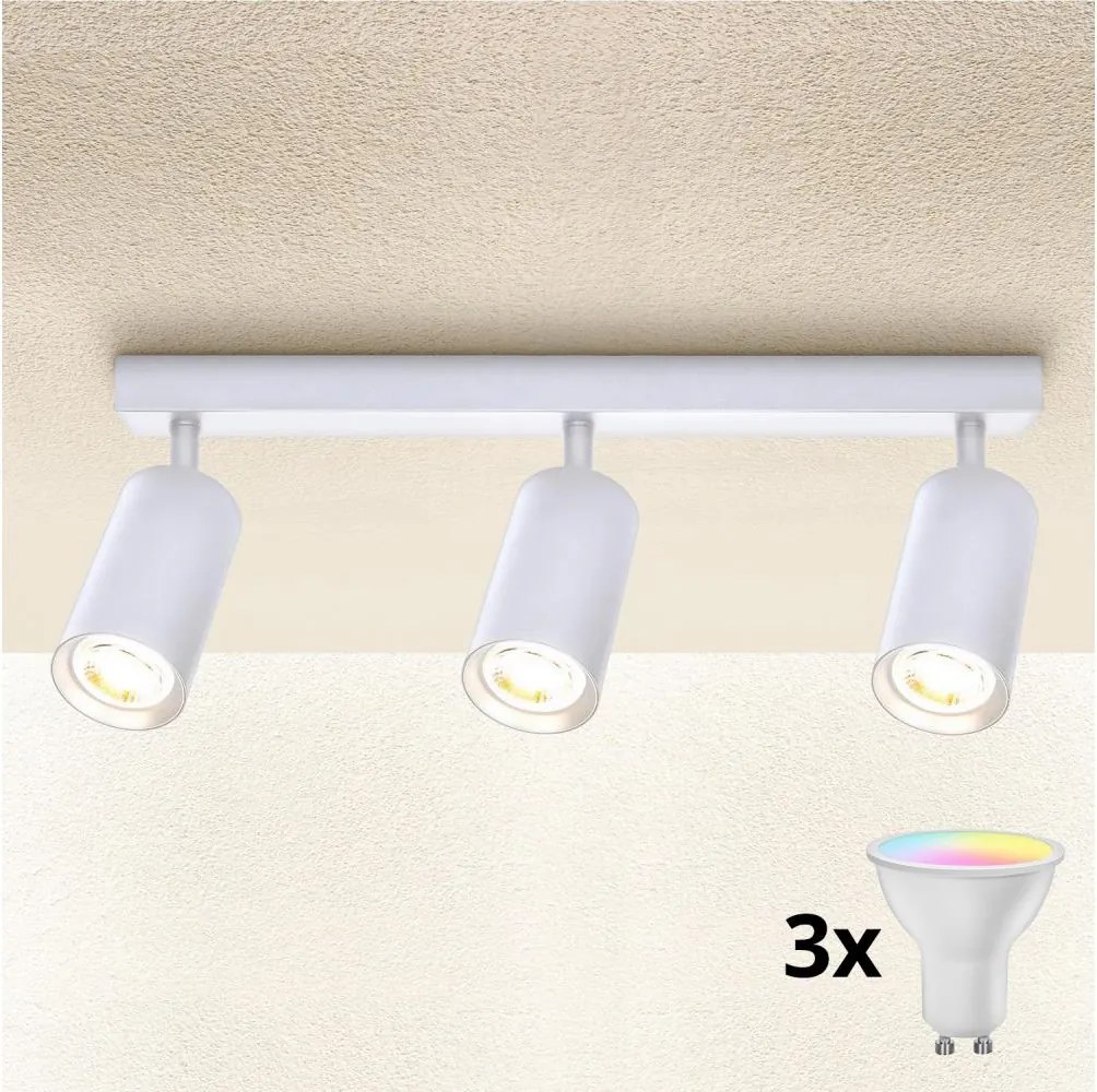 Brilagi - Ściemnialna oprawa punktowa LED SELE 3xGU10/6W/230V biała