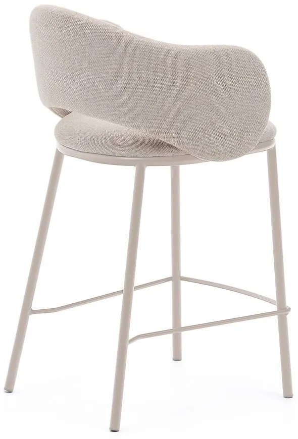 Kremowy hoker (wysokość siedziska 65 cm) Maina – Kave Home