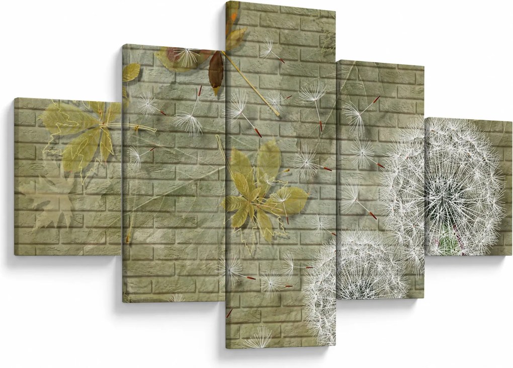 Obraz - Dmuchawce unoszone wiatrem (125x70 cm)