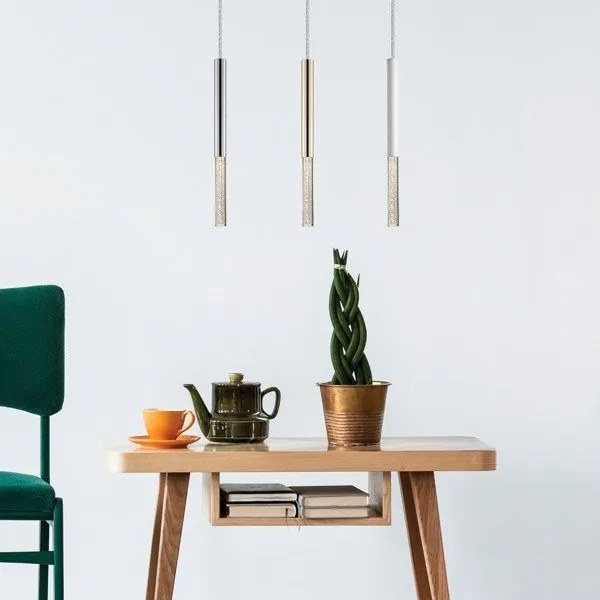 Pojedyncza lampa wisząca z wąskim kloszem One