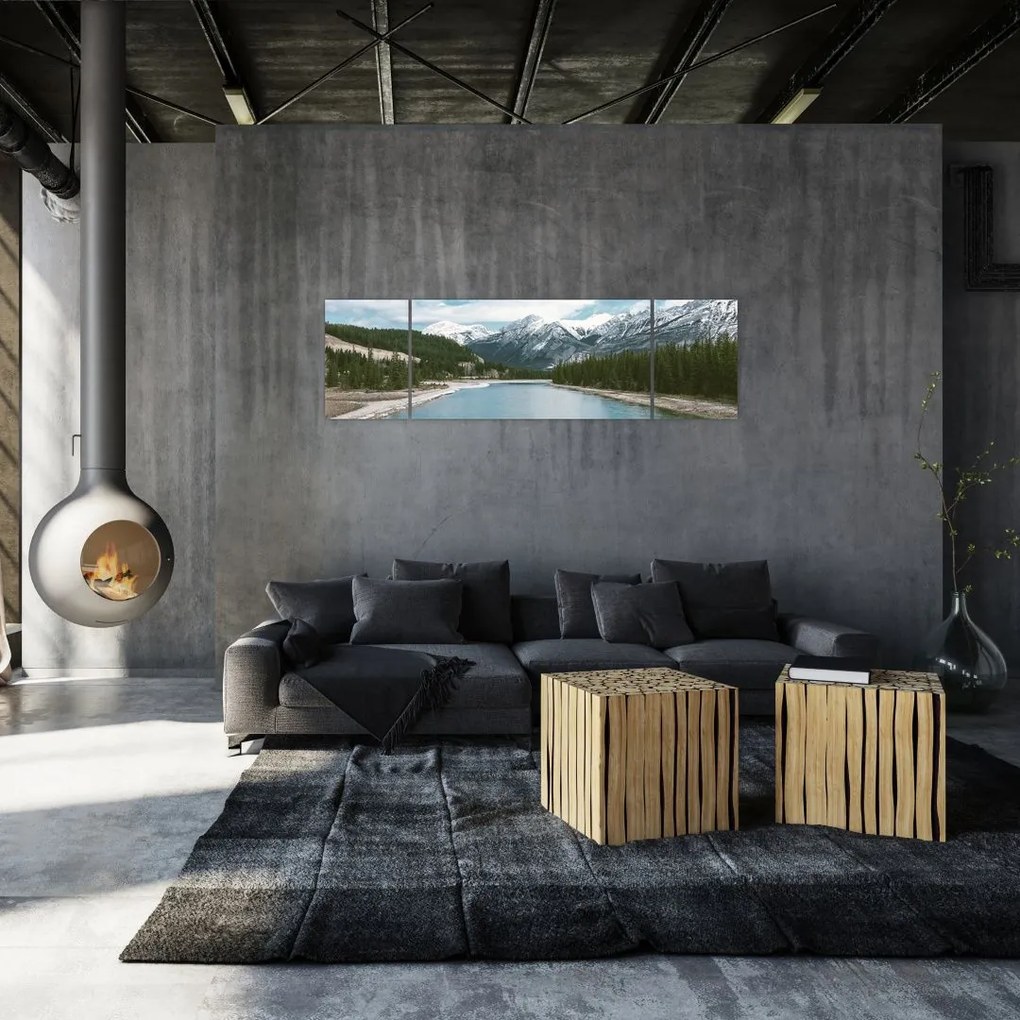 Obraz górskiego krajobrazu (170x50 cm)