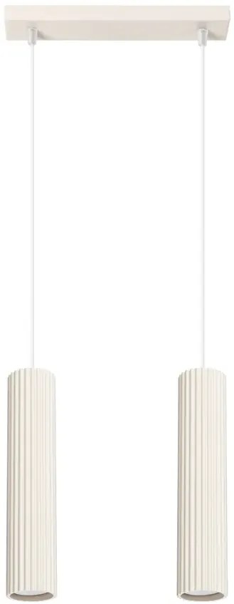 Loftowa beżowa lampa sufitowa - D297-Melson
