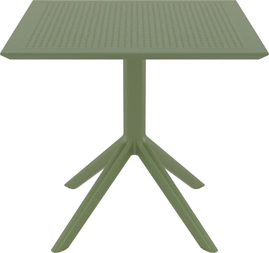 Kwadratowy stół kawiarniany z plastiku Sky Table 80