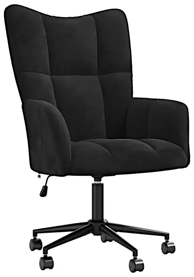 Fotel do biurka glamour czarny C7-A25